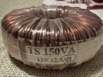 Transformator toroidalny TS 150VA 12V 12.5A / 220V – miedziany