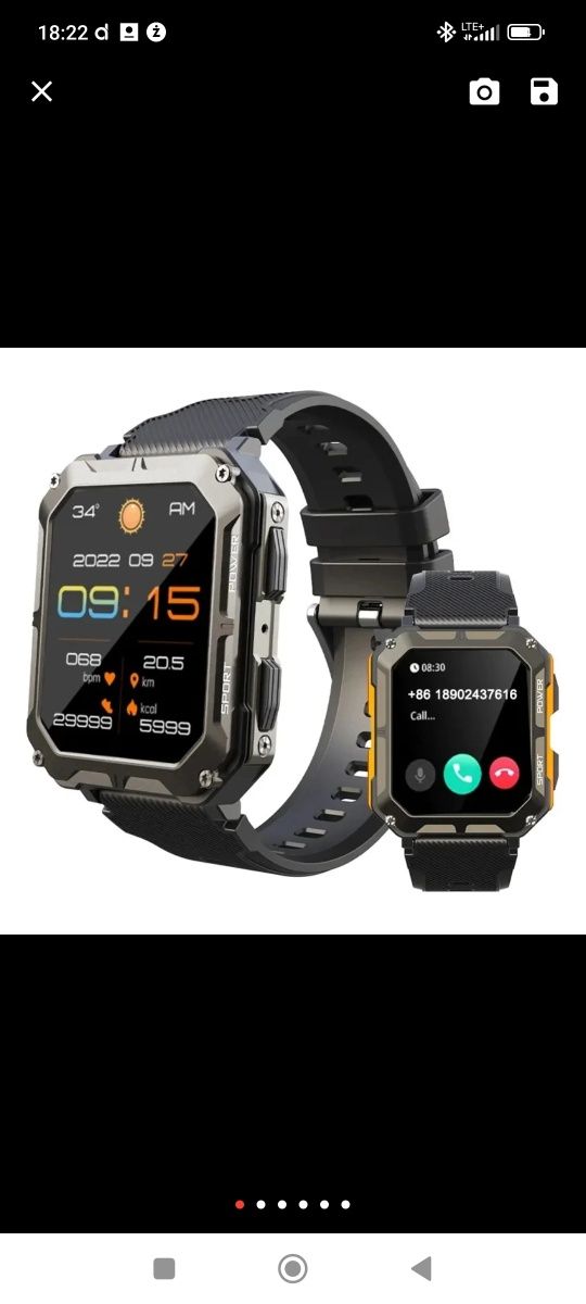 Pancerny Smartwatch C20pro sendobo jak cubot