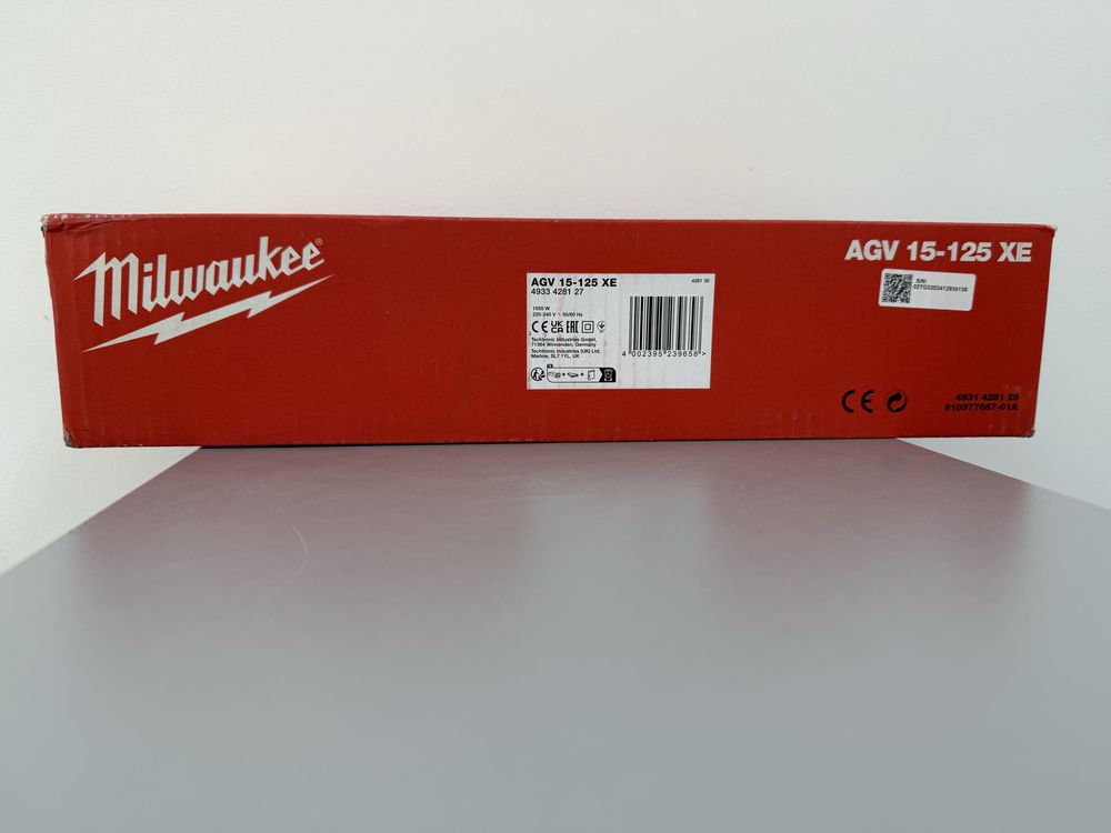 Болгарка (кутова шліфувальна) MILWAUKEE AGV 15-125 XE (4933428127)