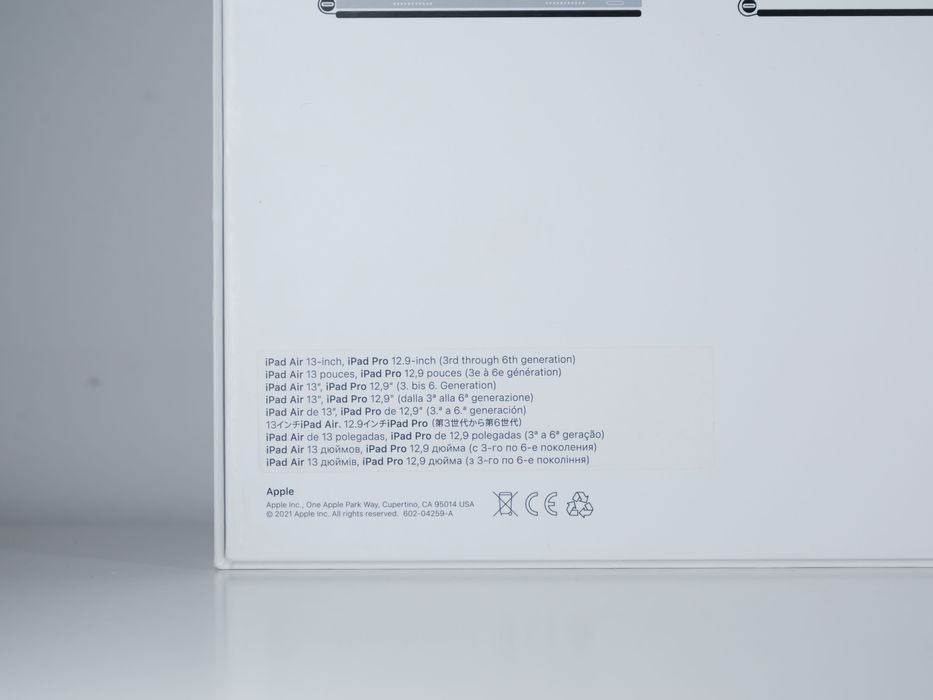 Apple Magic Keyboard  iPad Pro 12.9" (3-6 gen )  iPad Air 13" нова