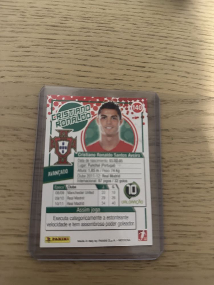Carta Ronaldo mega  craques panini