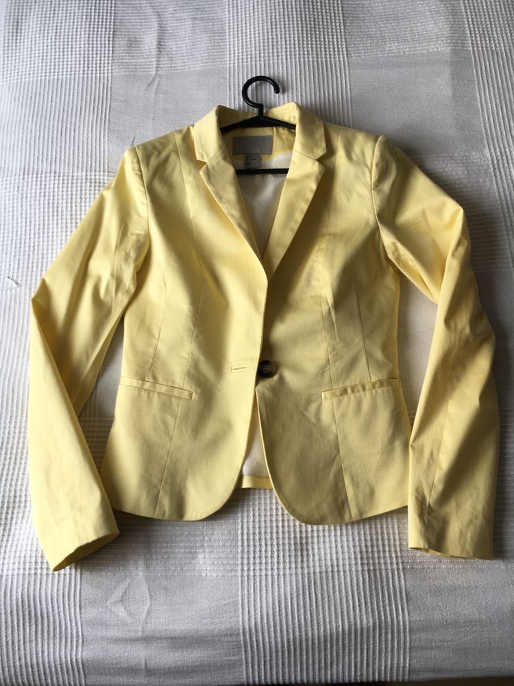 H&M Żakiet damski w kolorze żółtym rozm 36