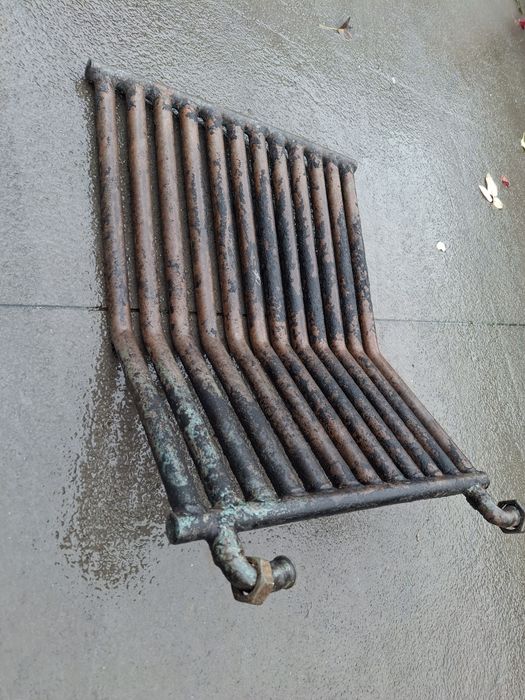 Grelha para chaminé em cobre