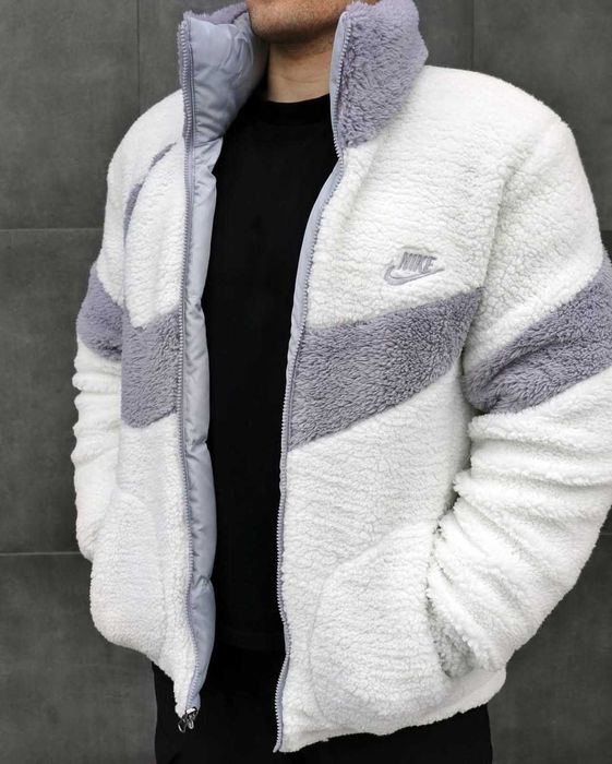 !Двосторонній! Пуховик Nike Nocta Grey White XS S M L XL XXL куртка