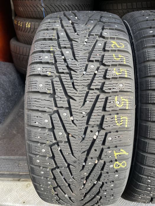 ‼️ 255.55r18 Nokian Hakkapeliitta 7 Suv шип зимові шини колеса 2шт 8мм