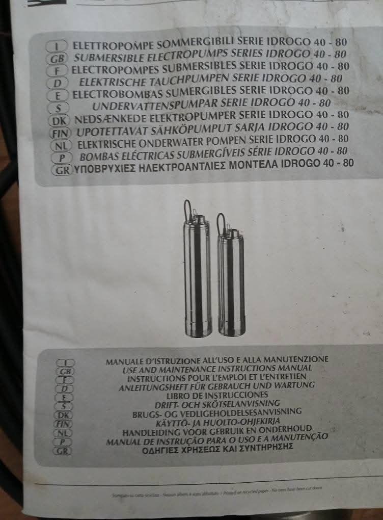 Pompa do wody głębinowa