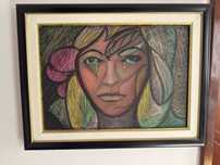 Moldura com pintura