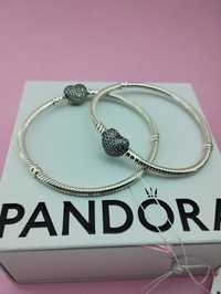 Pandora "Сяюче серце",паве,срібло 925 оригінал