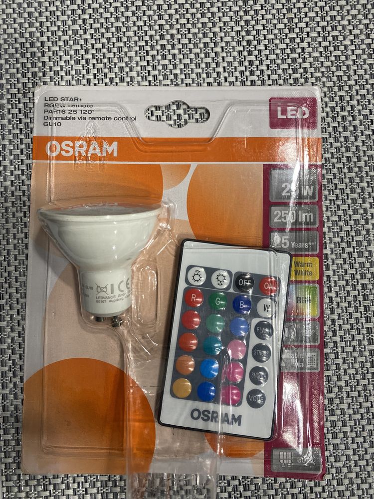 Żarowka LED halogen z pilotem Osram