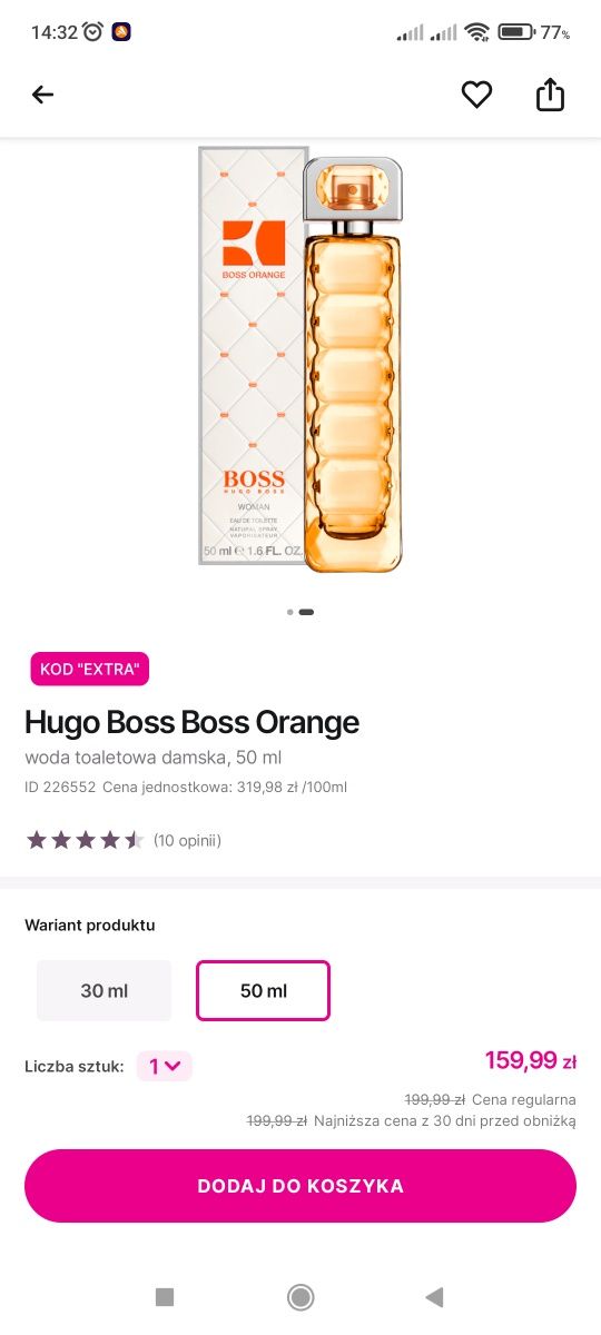 Woda toaletowa HUGO Hugo Boss Orange woman
