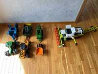 Zestaw zabawek Bruder Kombajn, traktor, Prasa, przyczepa i inne