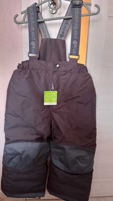 Теплі зимові штани-напівкомбінезон на 3-4 р.