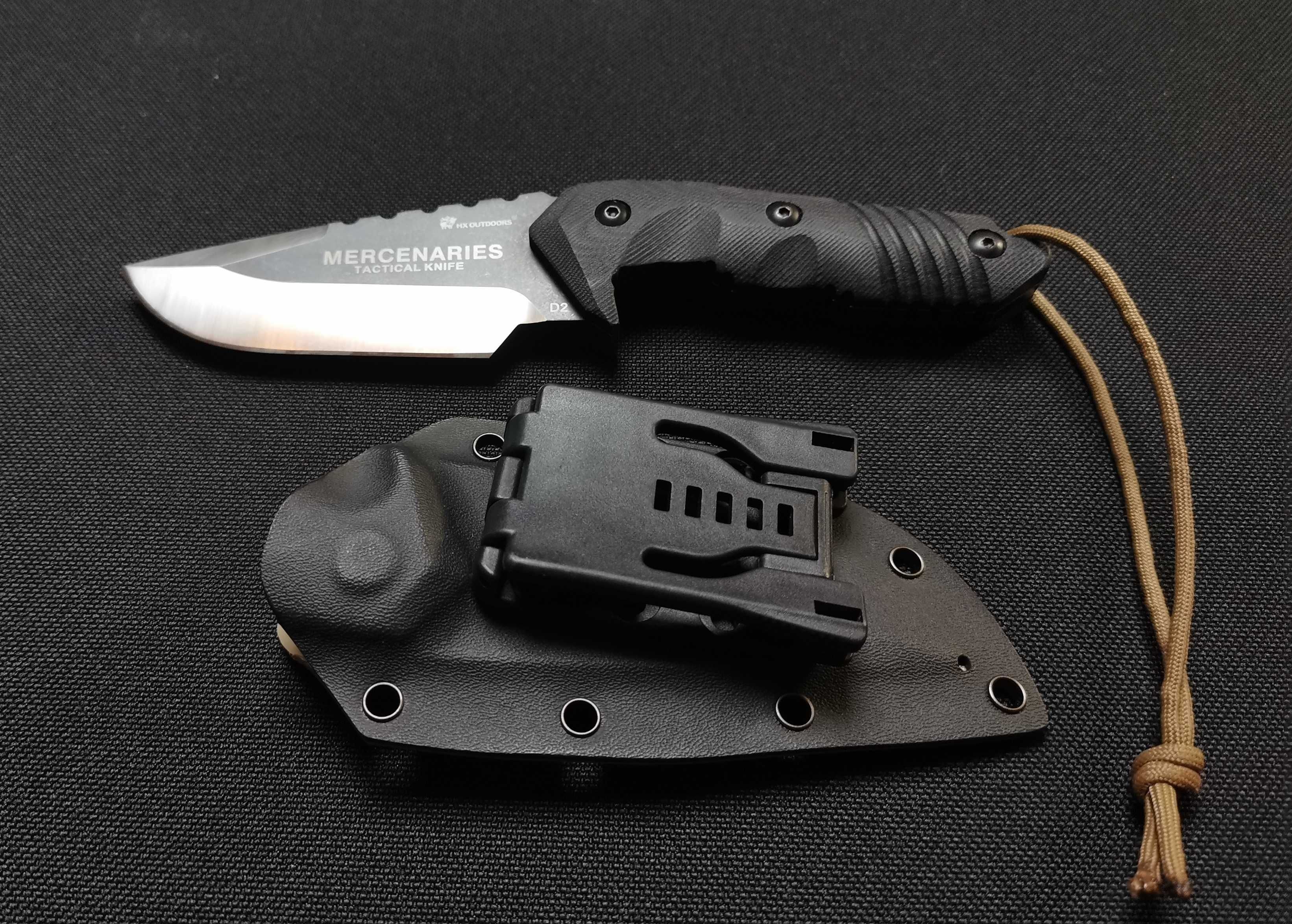 NÓŻ MERCENARIES HX OUTDOORS stal D2 fulltang survival tactical