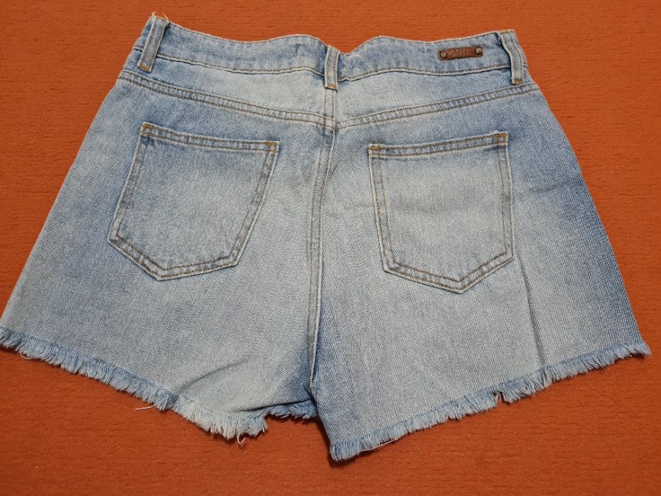 Calções de ganga com pérolas Zara - Tamanho 34