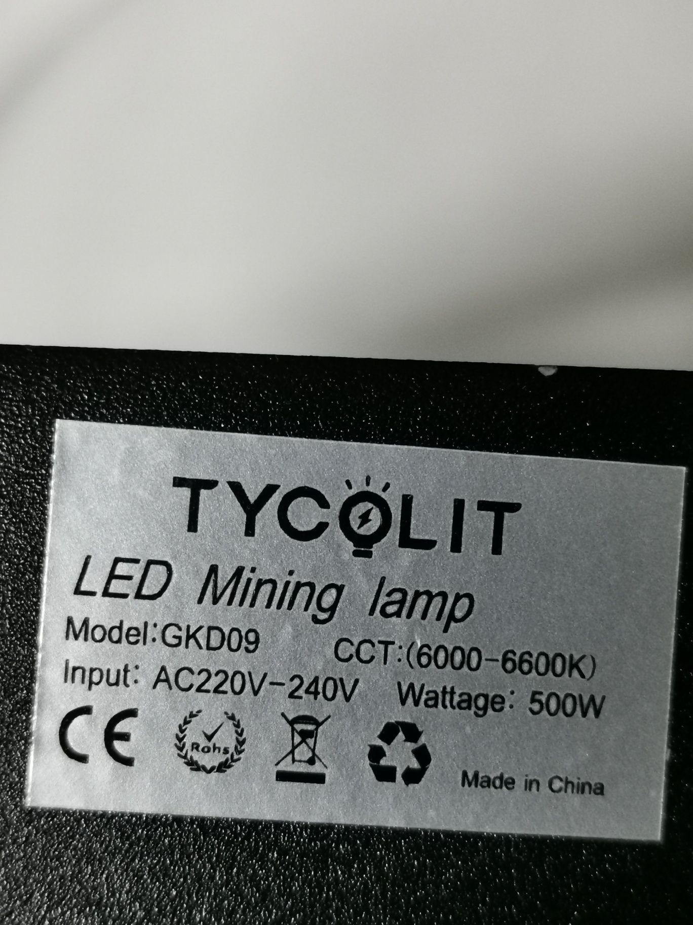 Campânula/Lâmpada (holofote) led para armazém oficina/ 220v 500w