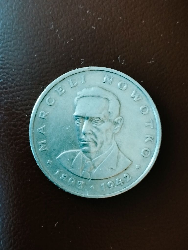 Moneta 20zl Marceli Nowotko 1976r PRL