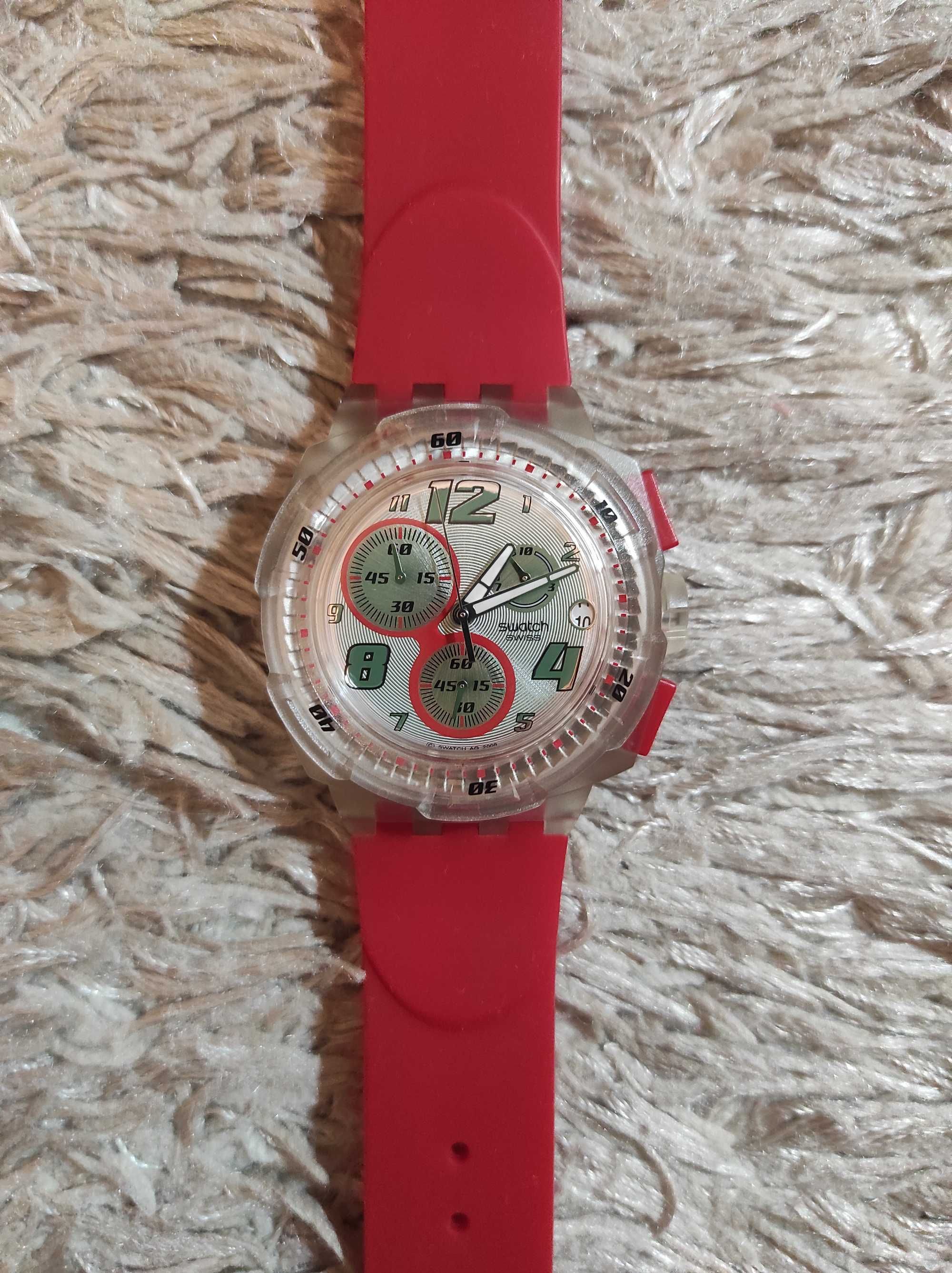 Relógio vermelho Swatch