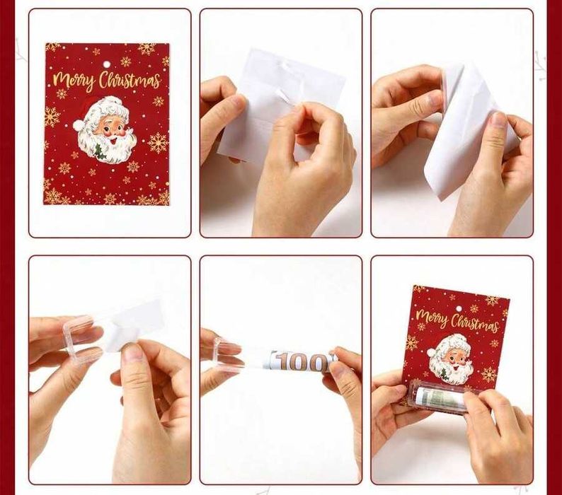 Świąteczna Karta prezentowa na pieniądze/bony