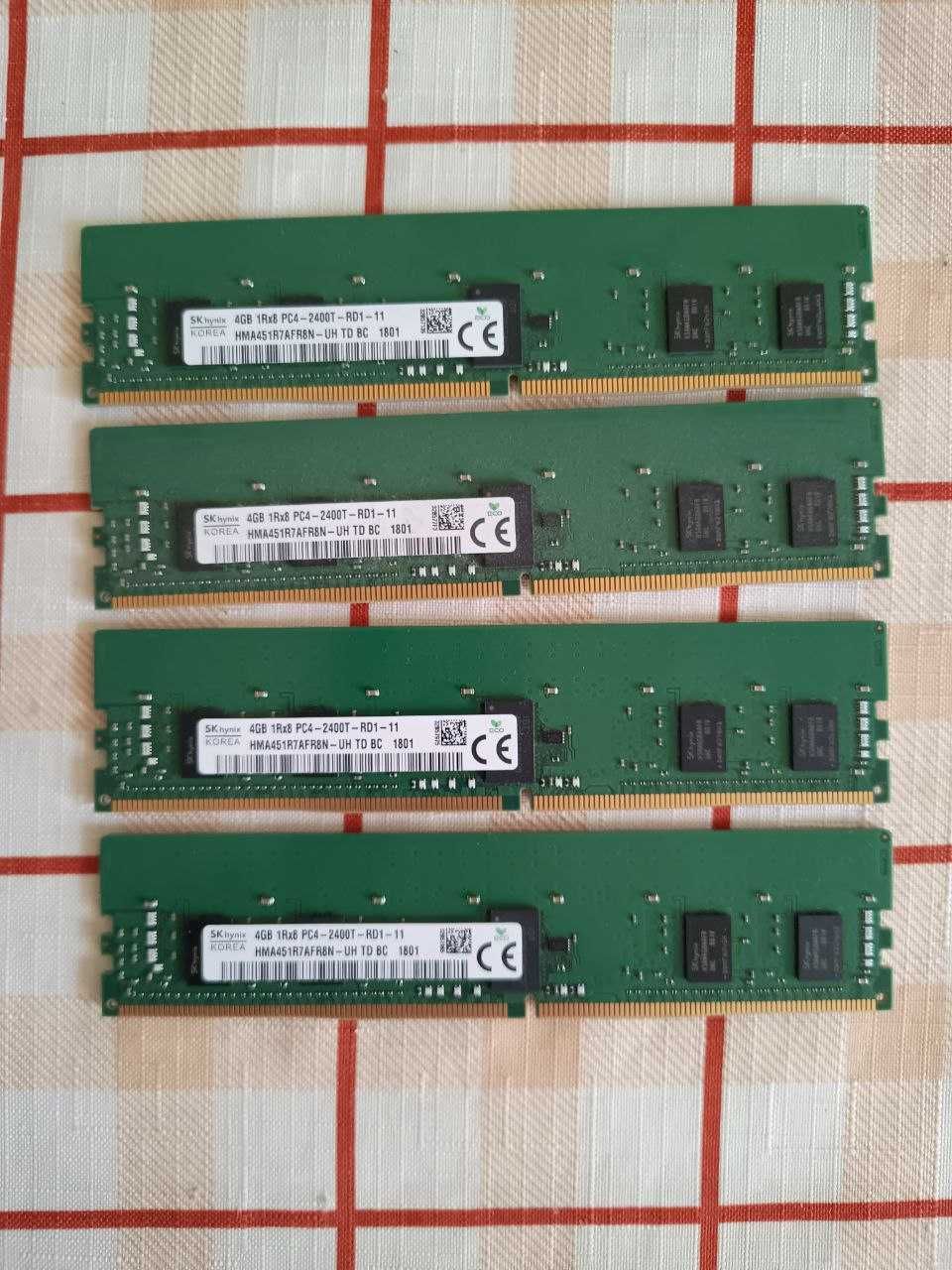 Продам пам'ять DDR4 ECC REG SKhynix 4Gb 1Rx8 PC4-2400T-RD1-11