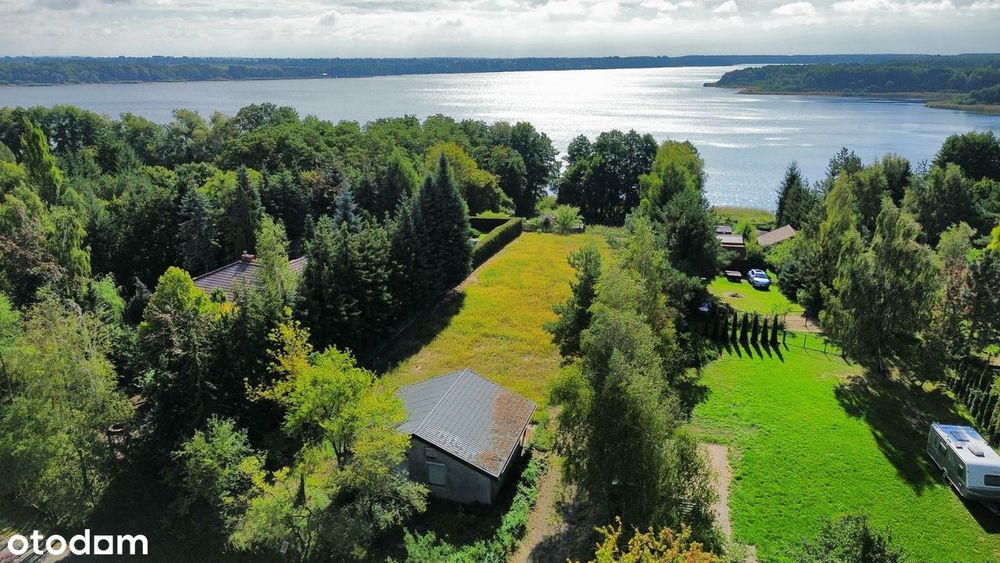 Działka z domkiem widok na jezioro Powidzkie!