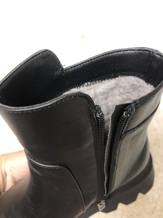 Зимові шкіряні черевики