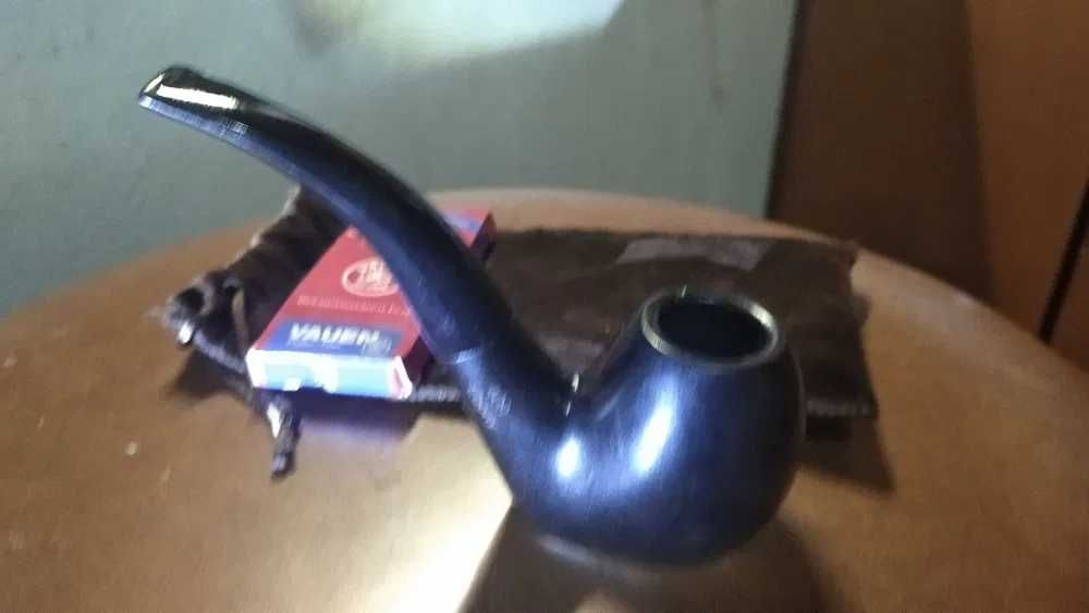 cachimbo NOVO artesanal ébano madeira + bolsa + Filtros fumar tabaco
