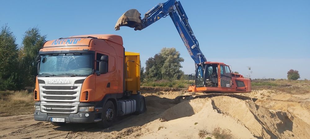 Piasek, Żwir, Kruszywa, Ziemia+Transport, Roboty ziemne.