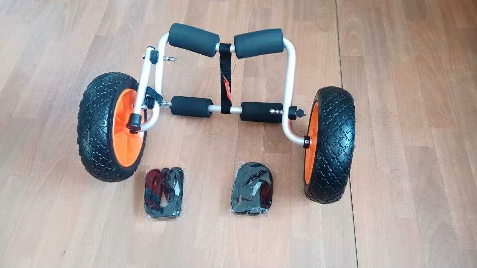 NOWY składany wózek kajakowy na kółkach DUŻY udźwig 113 KG