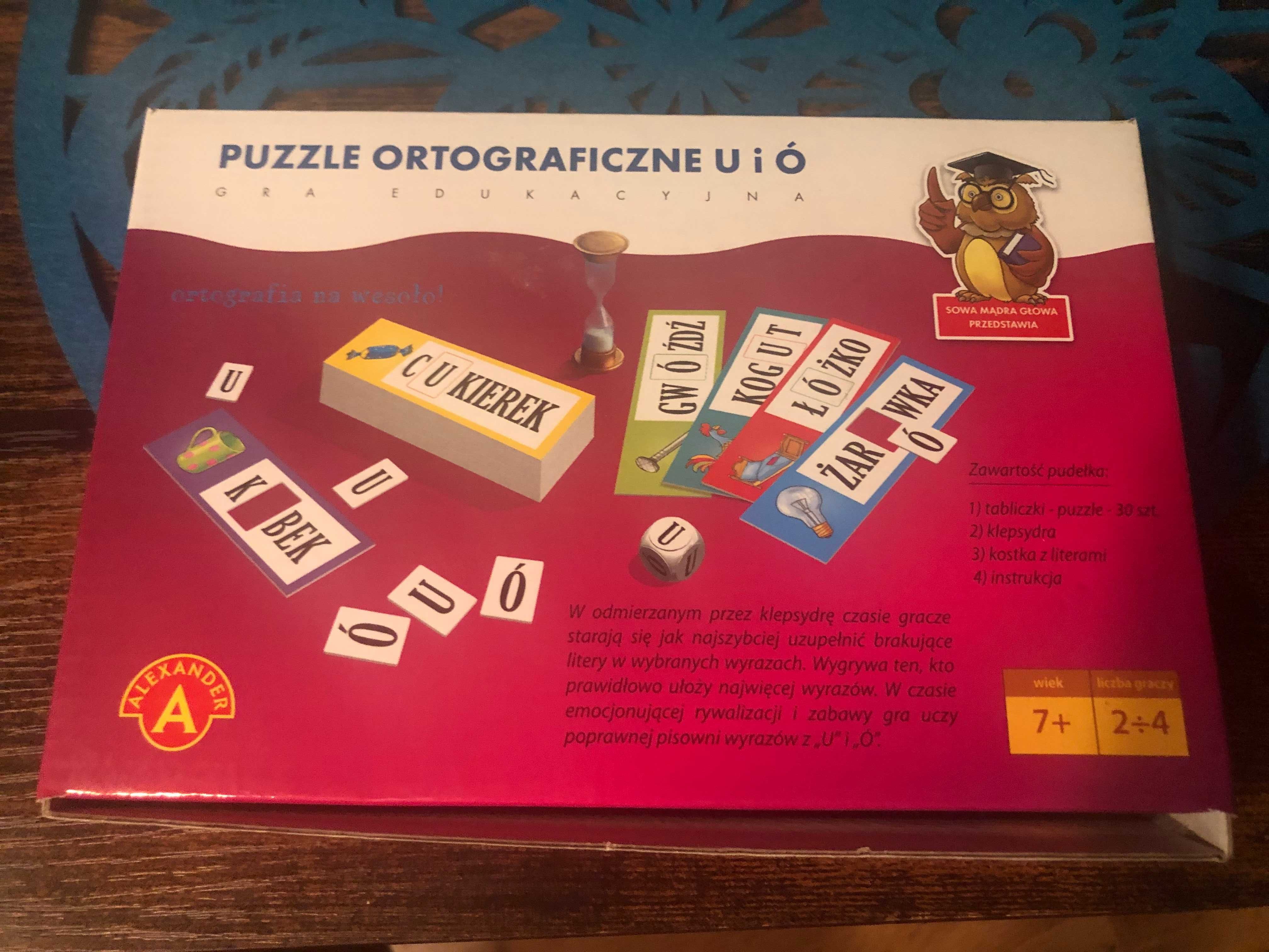 Puzzle ortograficzne U i Ó