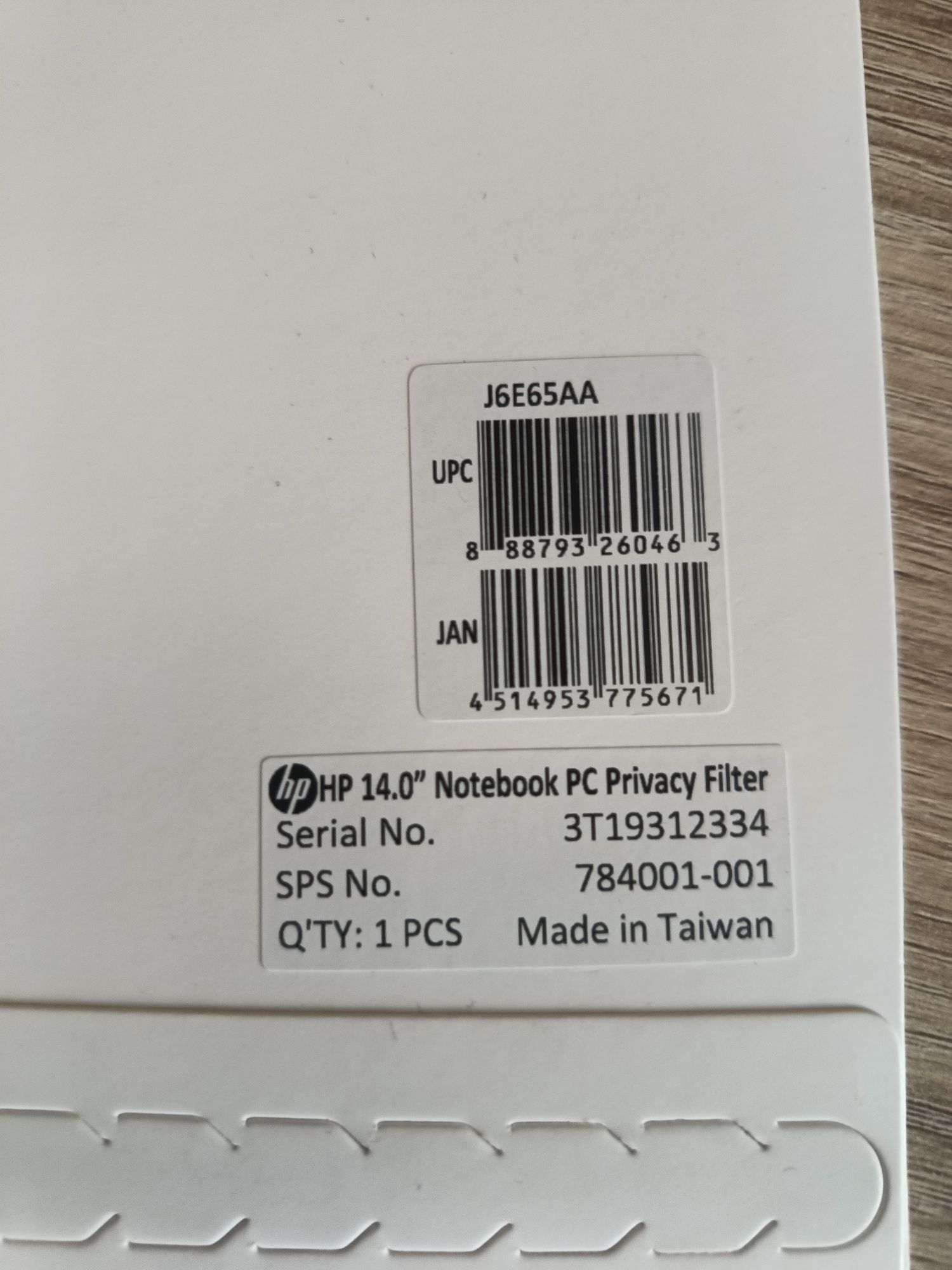 HP 14" Notebook PC Privacy filter J6E65AA (filtr prywatyzujący 14")