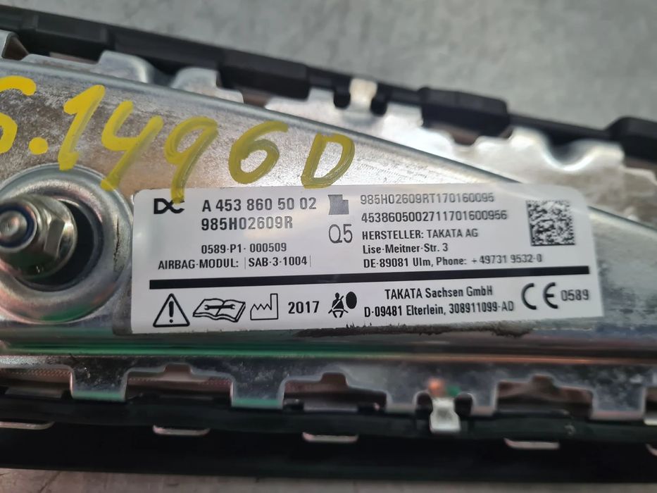 Airbag banco direito SMART ForFour (453)