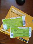 Bilhete de concertos do passado (memorabilia) - Ghost e Simple Minds.