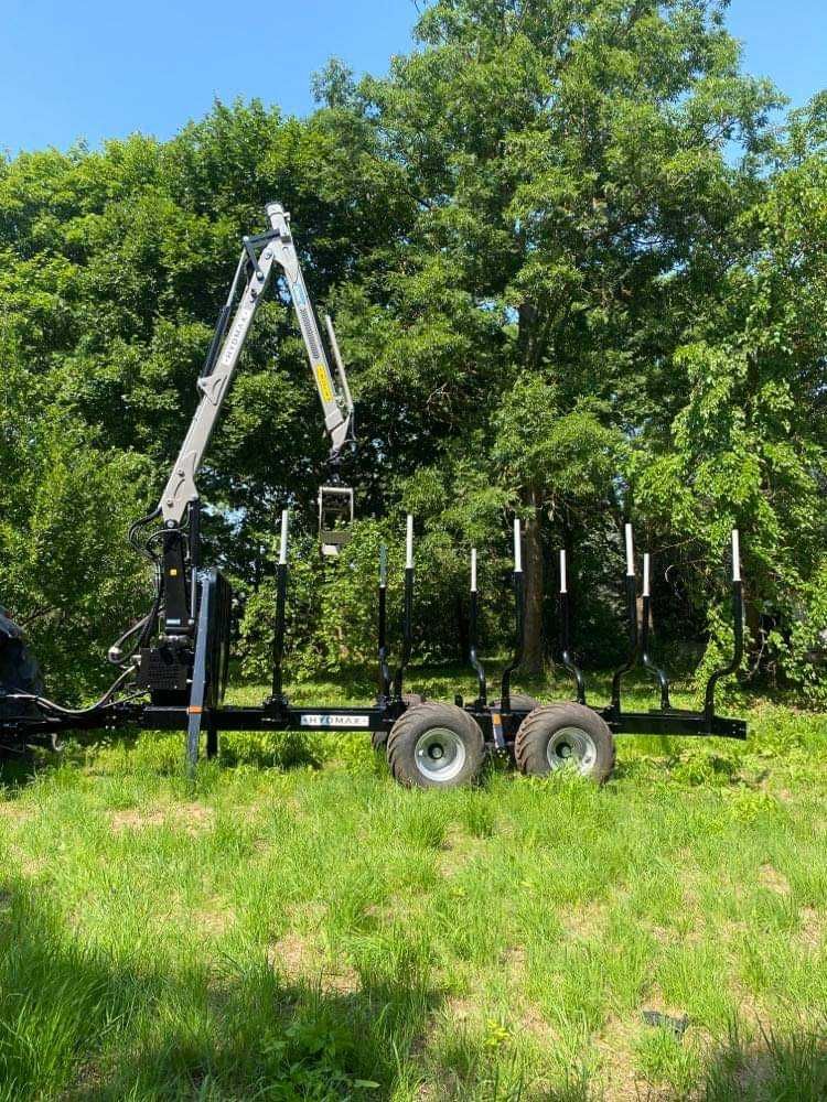 Przyczepa leśna nowa Hydmax H110S żuraw 6,50m