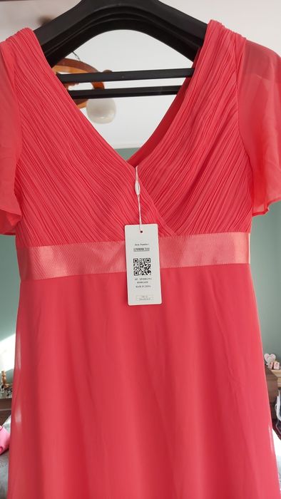 !Piękna suknia na wesele xl/xxl Malinowa