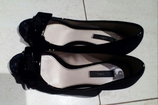Buty czółenka ZARA r. 36/37 zestaw+koturny