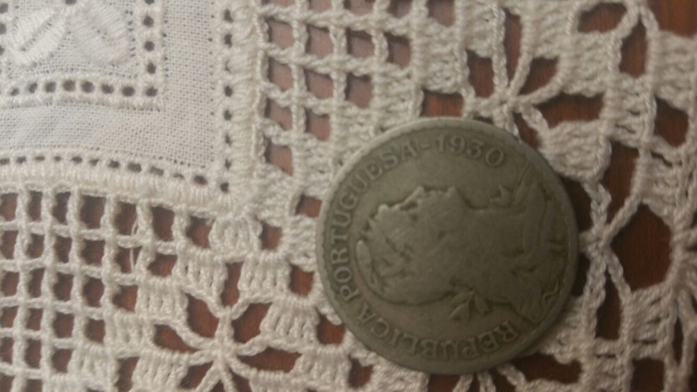 Moeda 1 escudo alpaca 1930