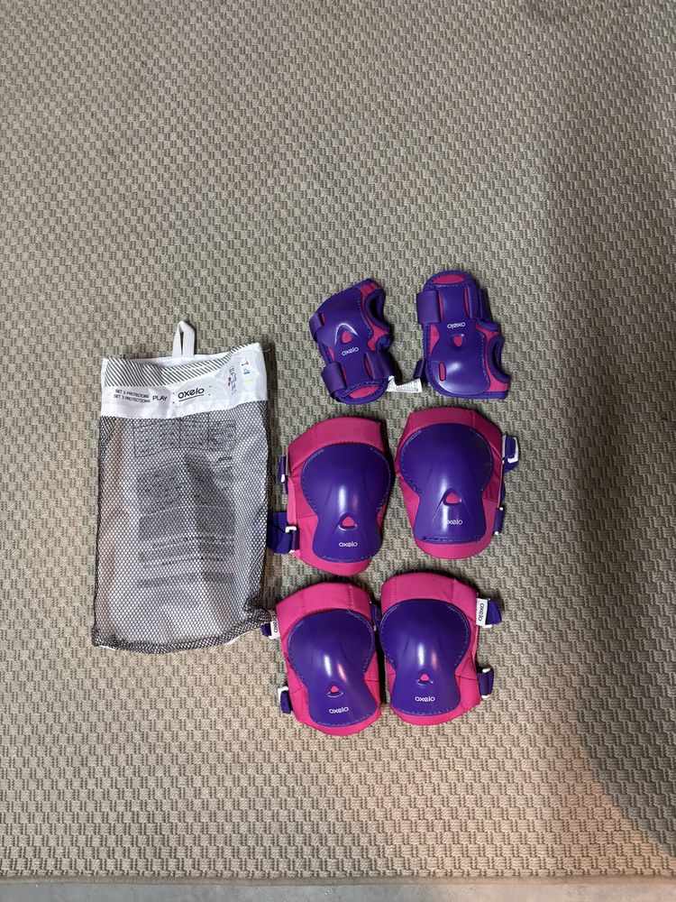 Conjunto de joelheiras e cotoveleiras