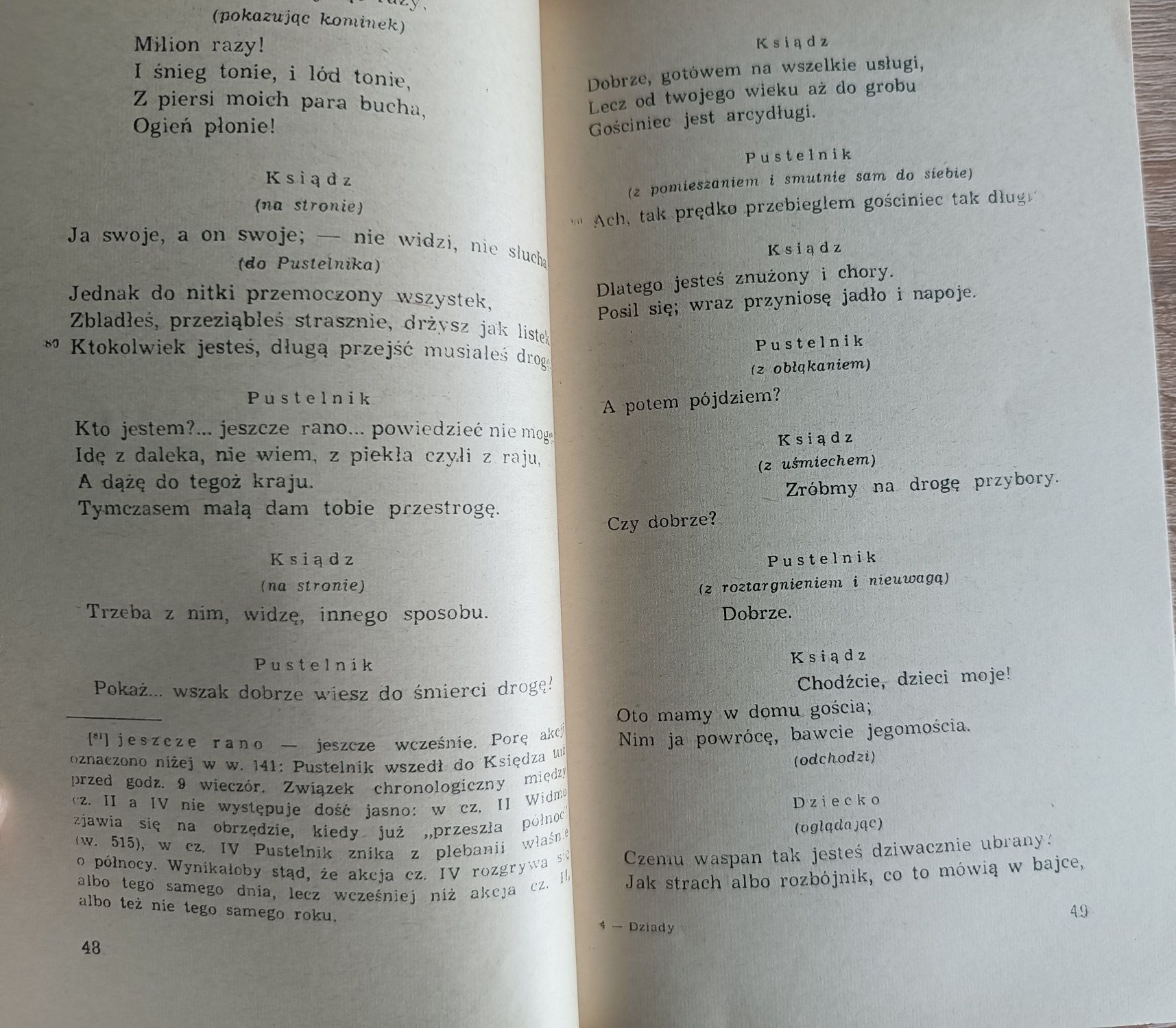 "Dziady II, IV i I" , " Dziady III" Adam Mickiewicz wyd. 1973r.