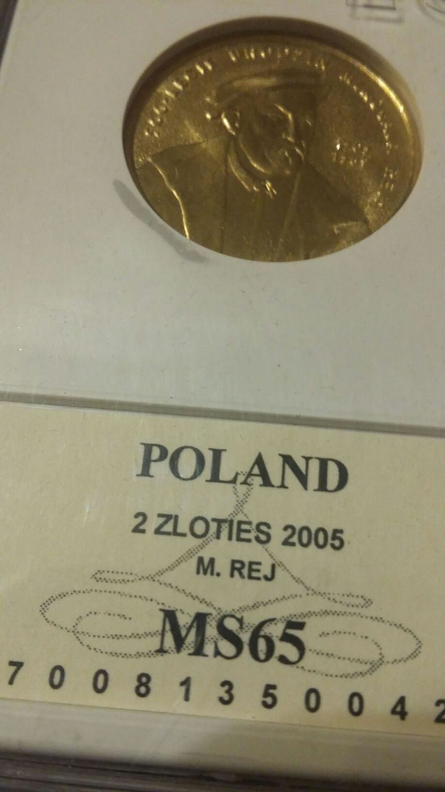 2 złote 2005 Mikołaj Rej MS65