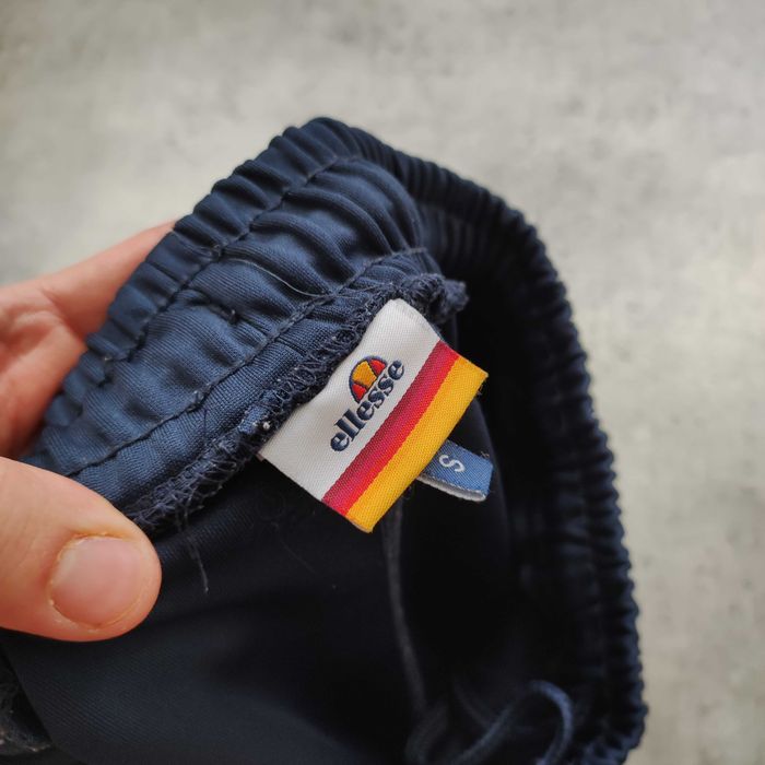 MĘSKIE Dresy Sportowe Joggery Granatowe Ellesse Lampas Suwak Casual