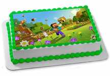 Opłatek na tort Minecraft