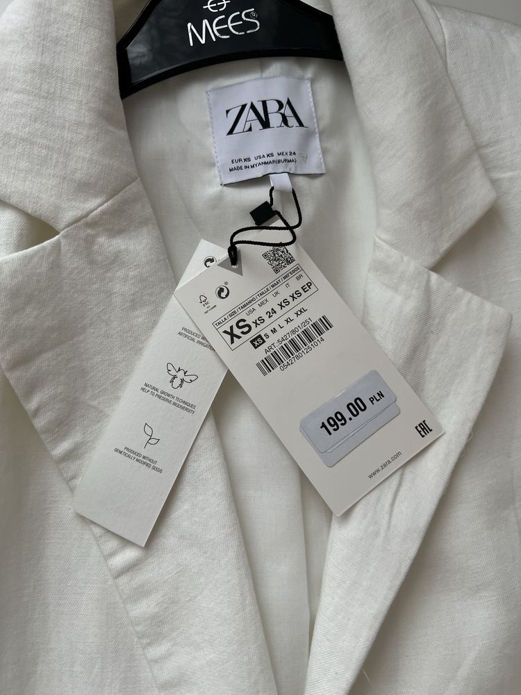 Піджак лляний Zara (новий, з біркою)