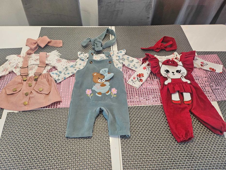 Śliczny zestaw dla małej księżniczki rozm 68