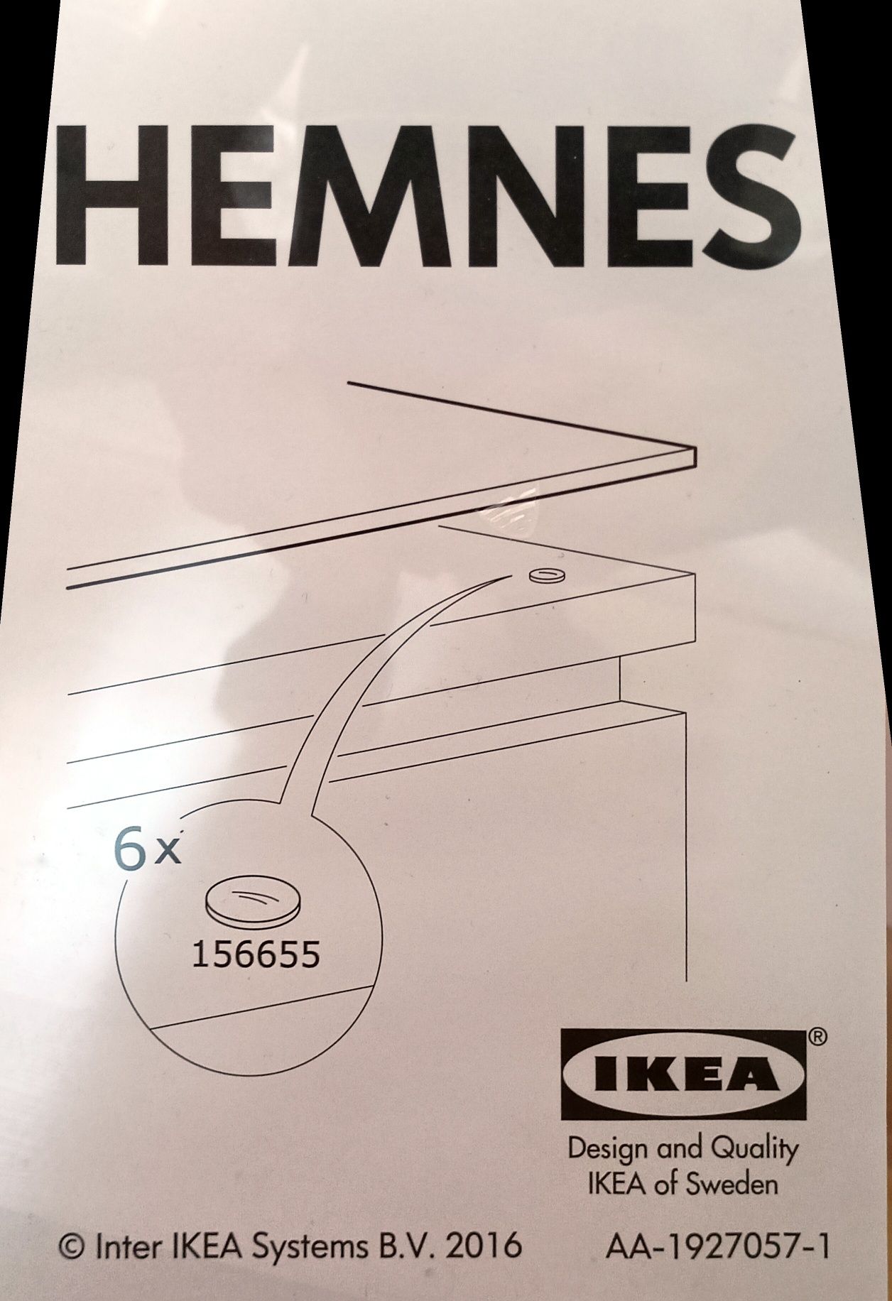 Szklany blat Hemnes Ikea, szyba, półka szklana.