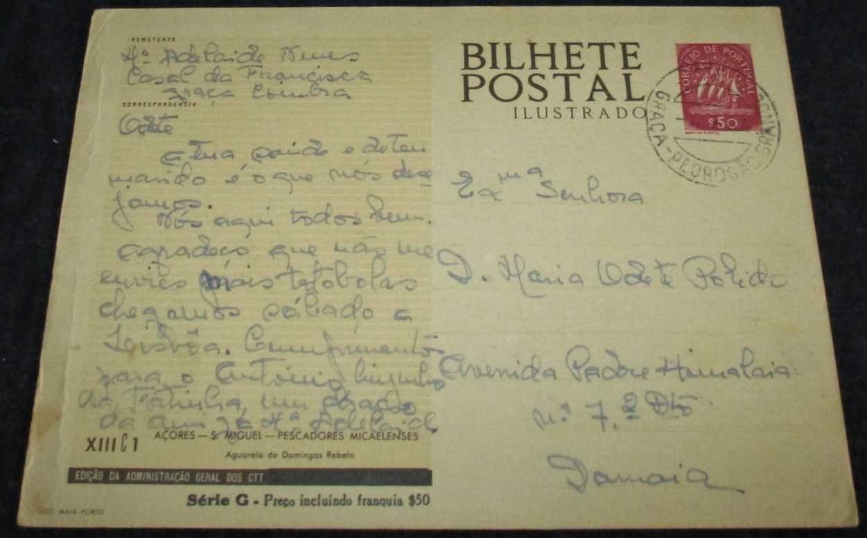 Bilhete Postal XIII C 1 Açores - S. Miguel - Pescadores Micaelenses