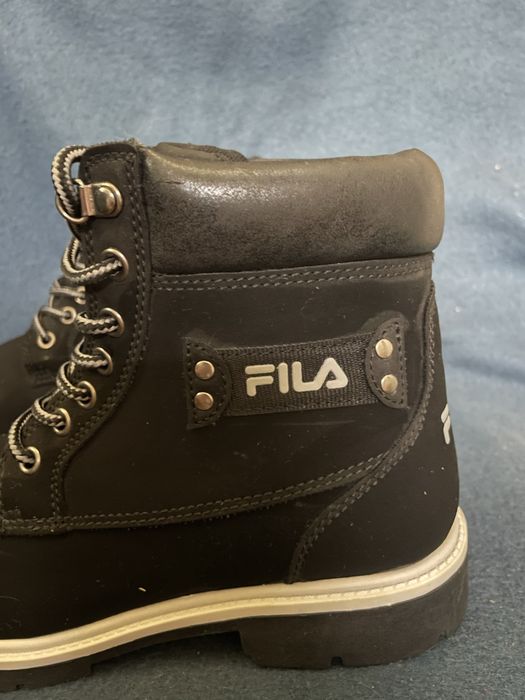 Кожанные нубук ботинки Fila. Оригинал. Размер 39. Тракторная подошва.