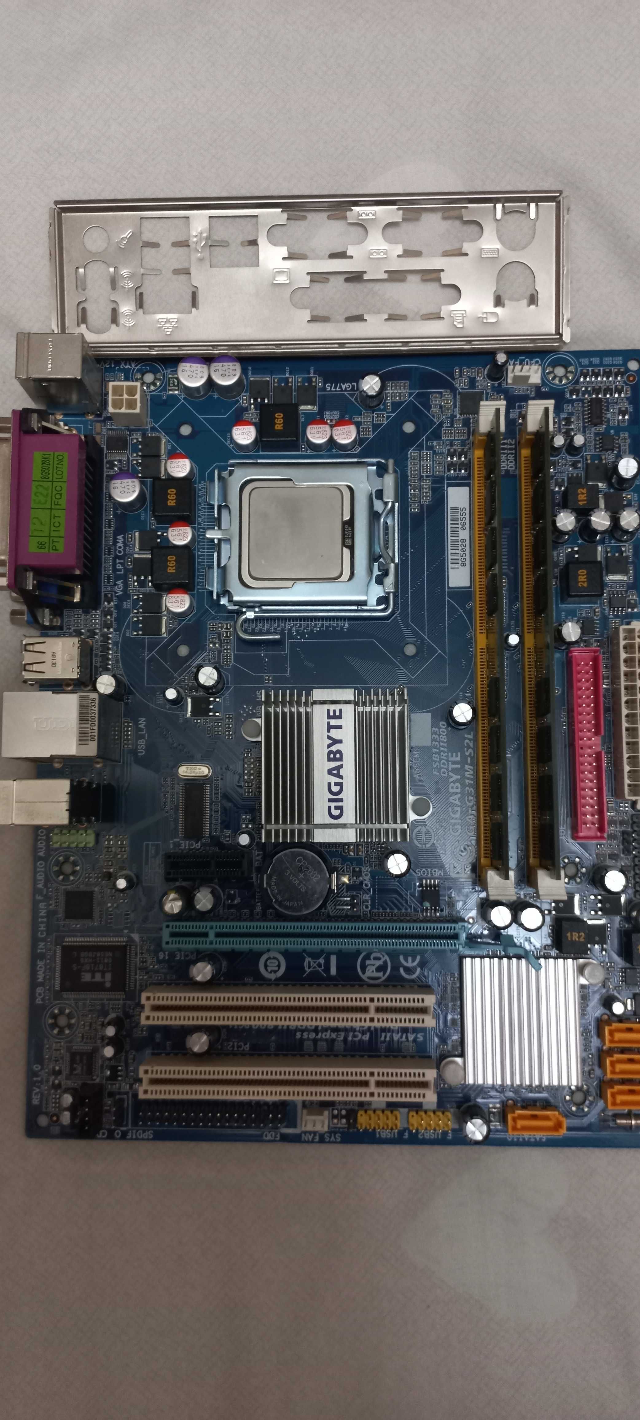 Gigabyte GA-G31M-S2L + C2Duo E4600 + 2Gb DDR2