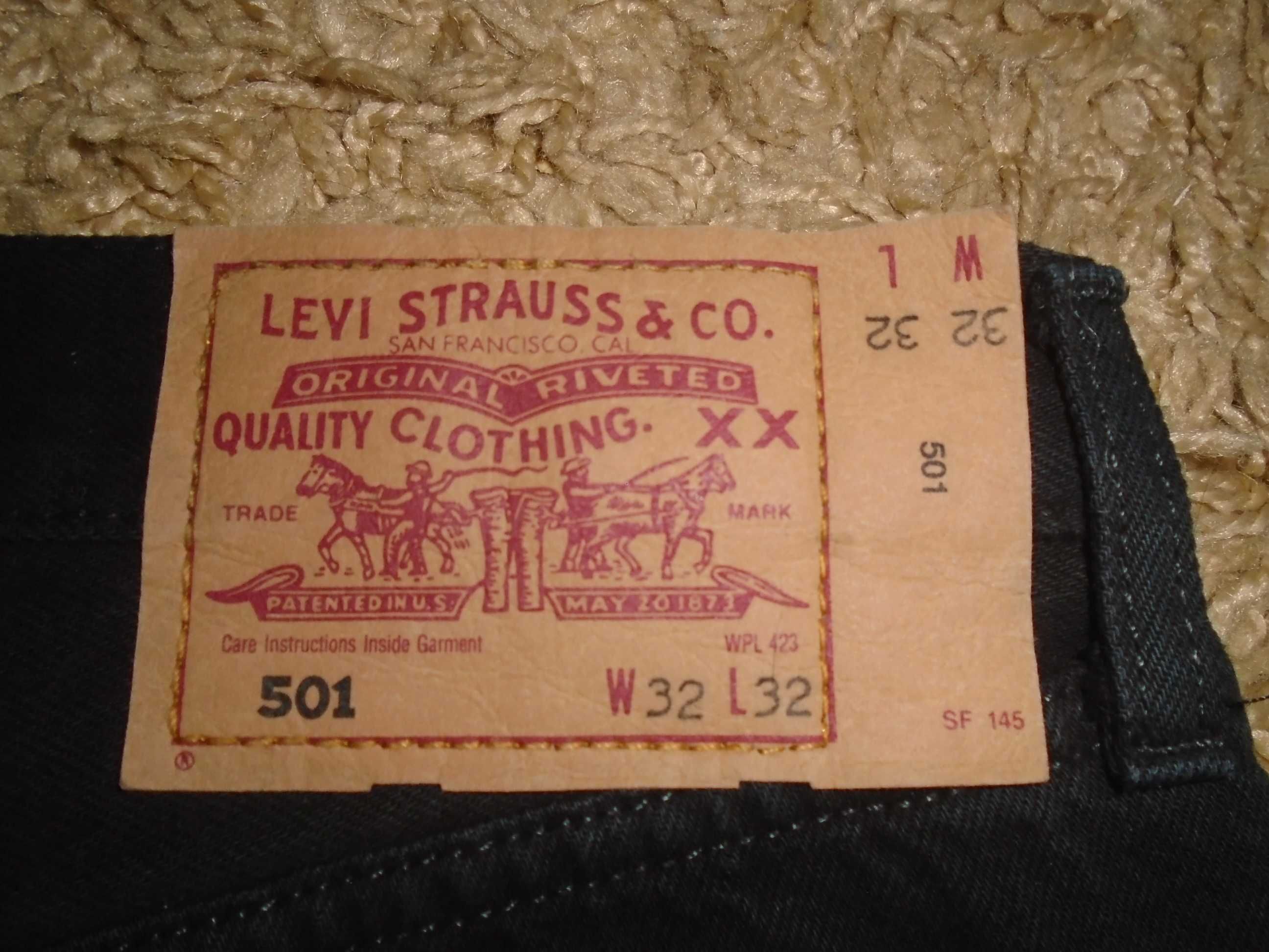 Джинсы Levis 501 USA W32-30 L32 винтаж