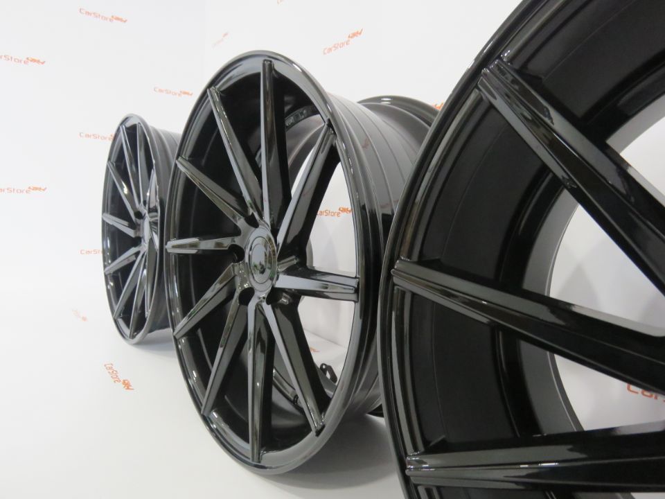 Jantes Look Vossen Cvt 19 x 8.5+9.5 et35 5x120 Preto Brilhante