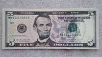 5-dolarowy banknot USA -2013r/B-2...D